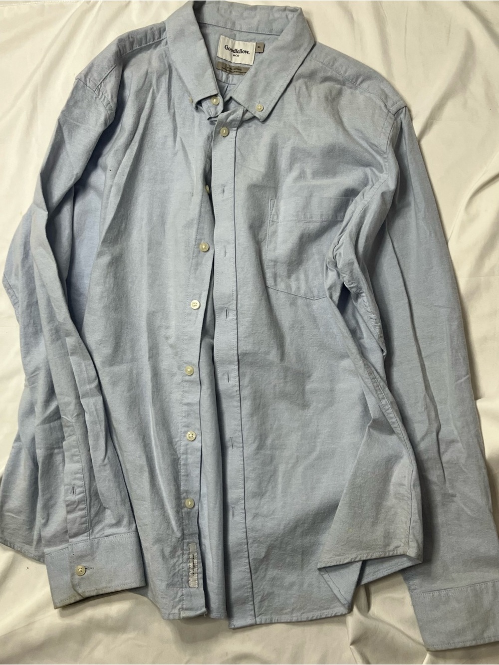 Goodfellow & Co Light Blue Long-Sleeve Oxford Shirt